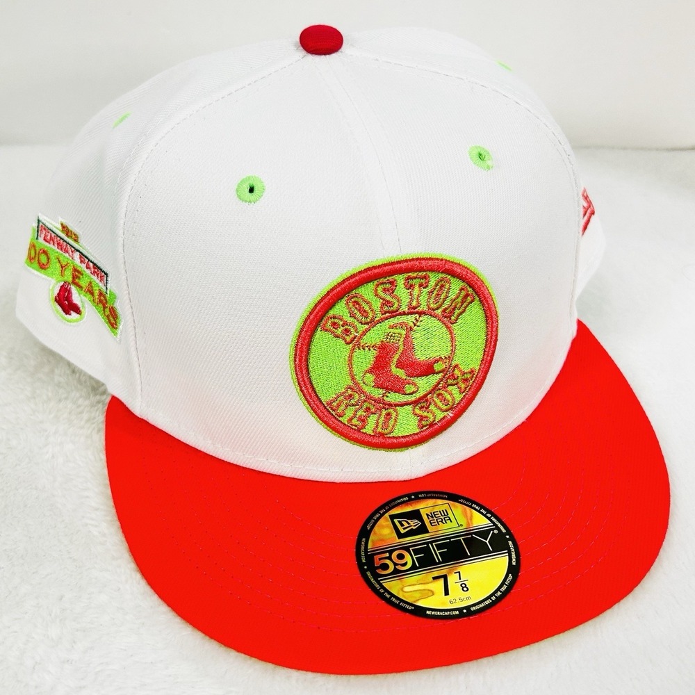 Boston Red Sox New Era Fenway Park 100 Years 59FIFTY Fitted Hat Cap 7 7/8 MLB